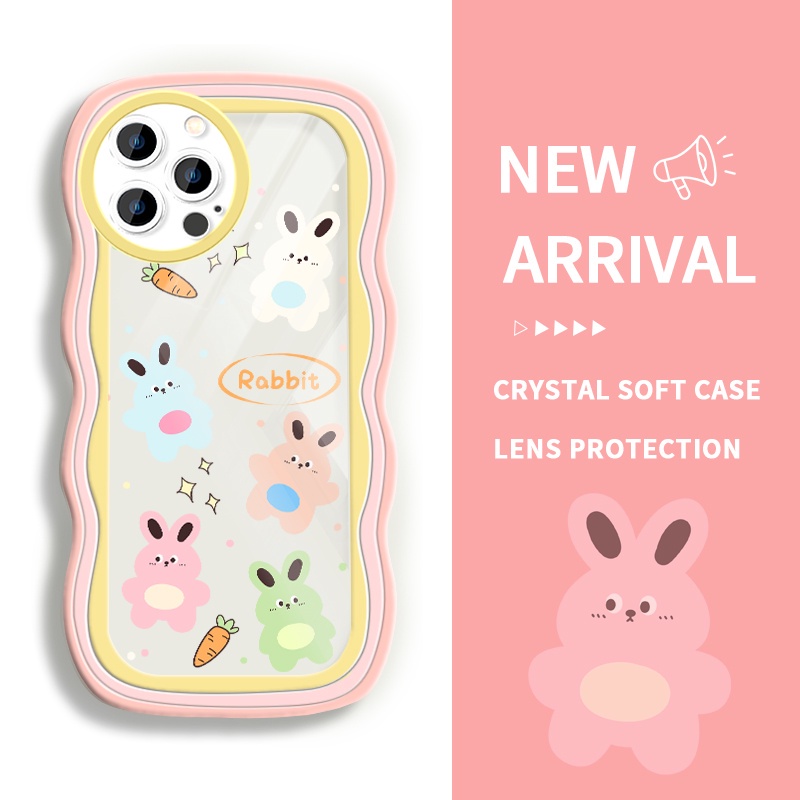 KOMEY Casing For iPhone 12 Pro 11 11 Pro 11 Pro Max 12 12 Pro Max 12 mini Case hp Beruang dan kelinc