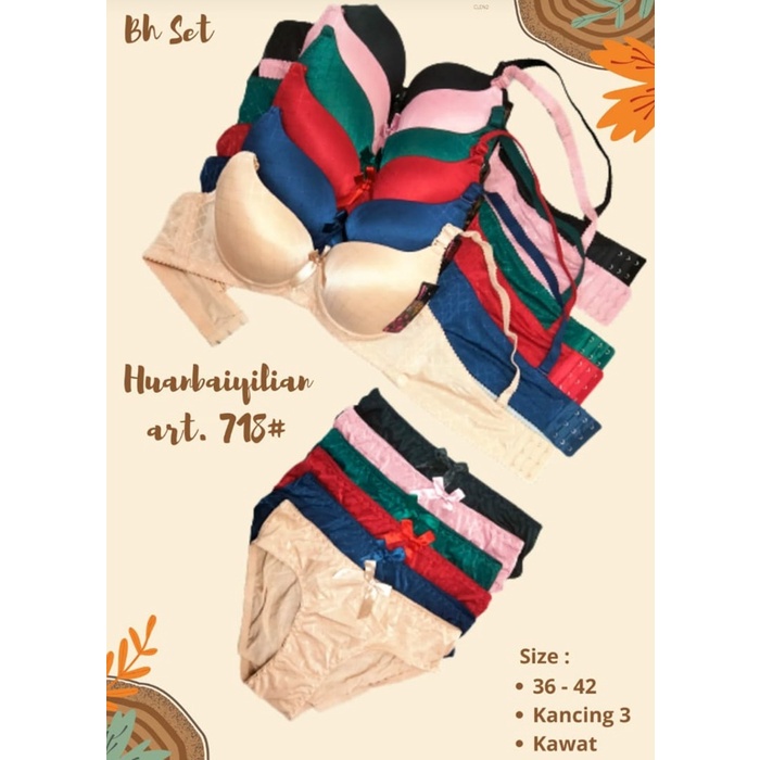 [LADIES UNDERWEAR] SET Bra n CD 268 Premium Bralette