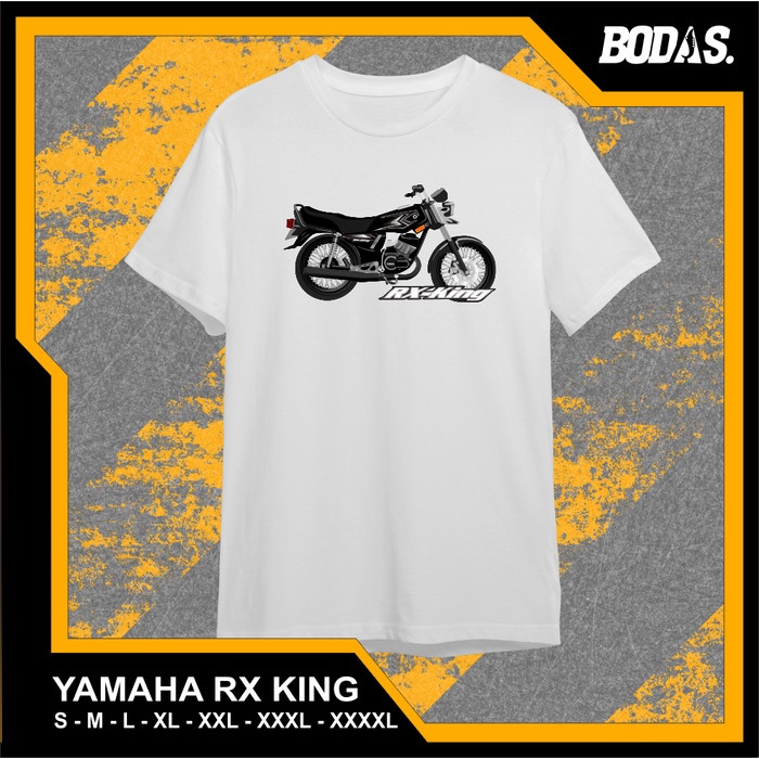 KAOS PUTIH  DISTRO OTOMOTIF MOTOR YAMAHA RX KING