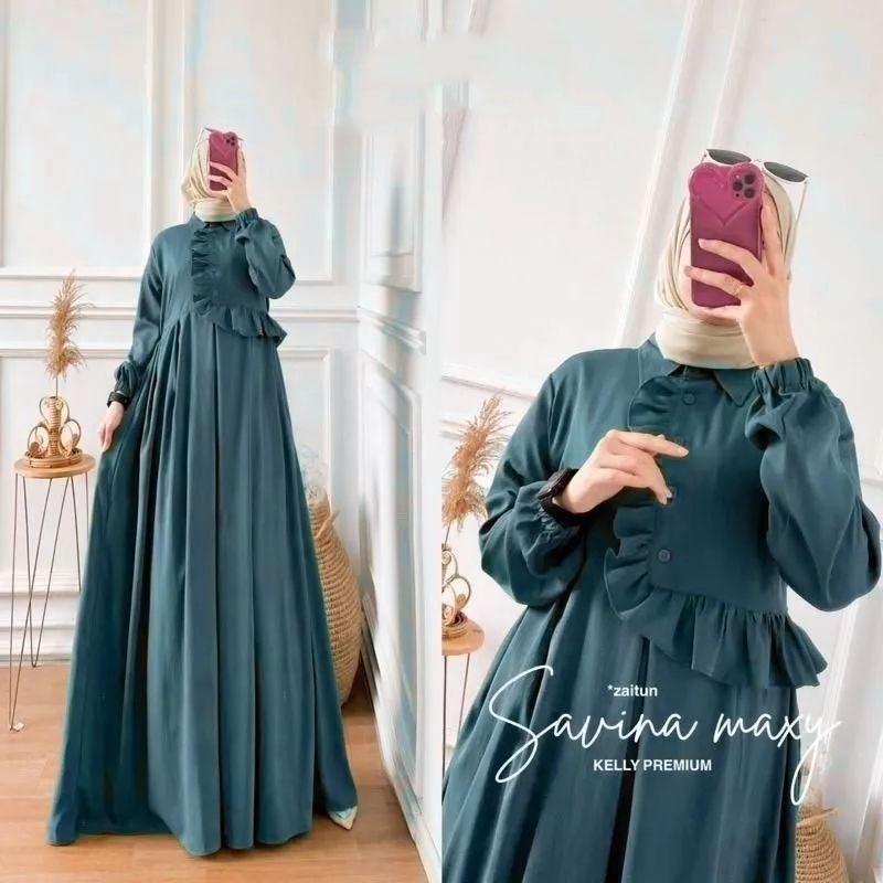 ASKIA GAMIS CRINCLE REMPEL WANITA // SAVINA DRESS CRINCLE WANITA