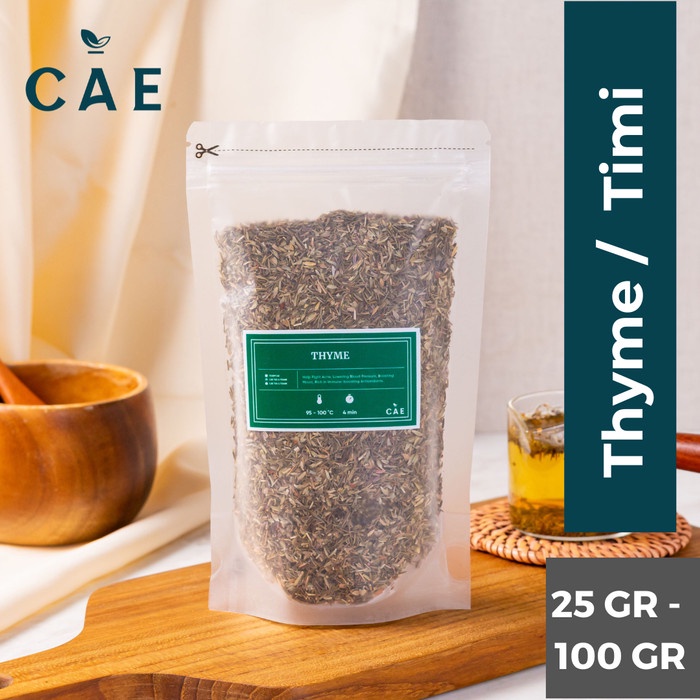 

Dried Thyme Leaves Daun Timi Kering Organik Herbs Natural Leaf Premium