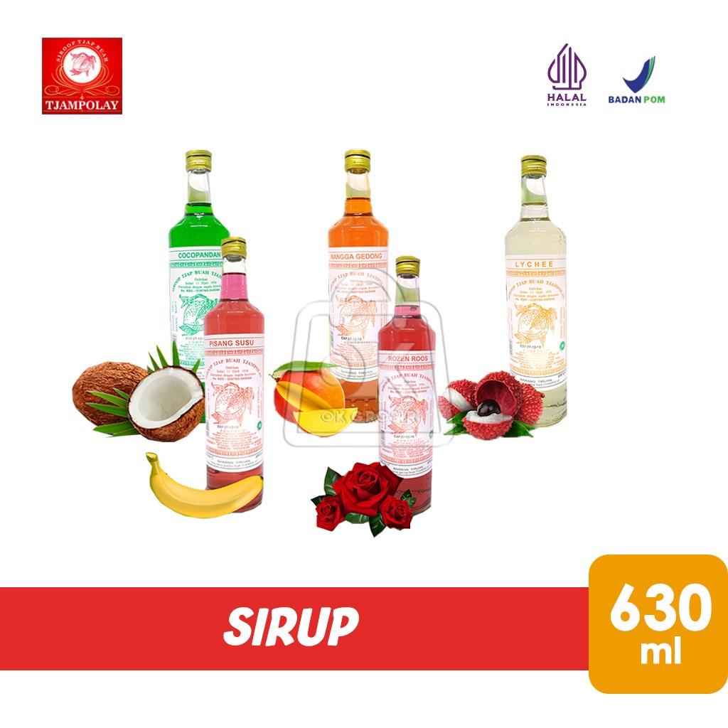 

Sirup Tjampolay Aneka Buah Syrup (Botol Kaca 630ml)