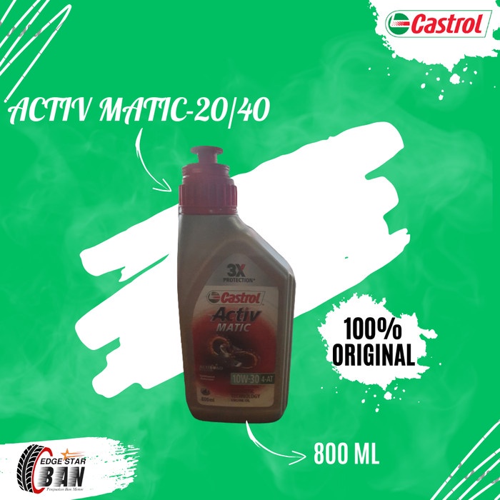 OLI CASTROL ACTIV MATIC 20W/40-OLI MOTOR CASTROL ACTIV MATIC 800ml