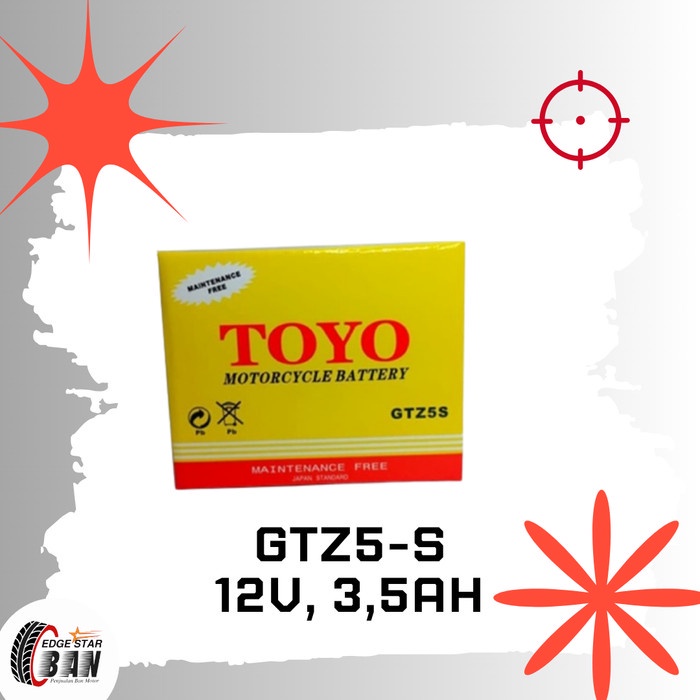 Aki Motor Honda Beat Fi SW GTZ5S TOYO Accu Kering