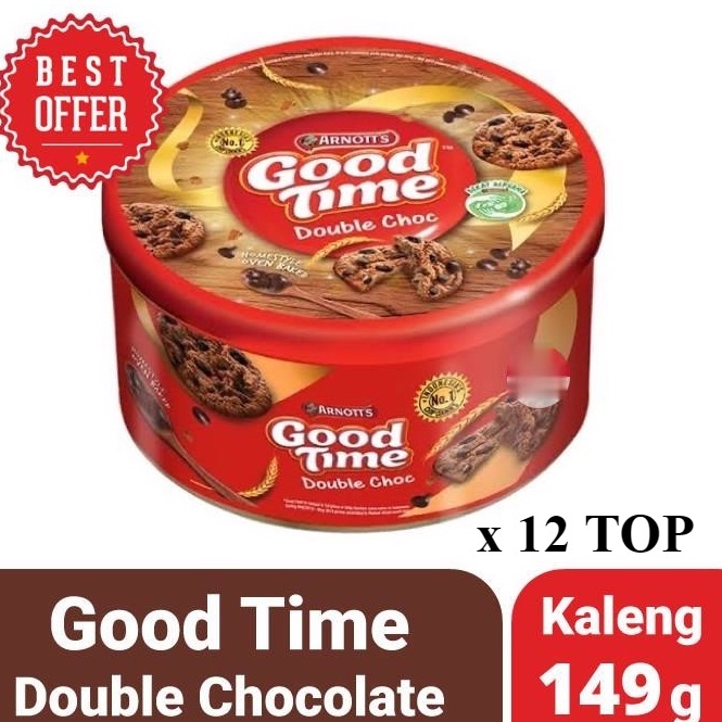 

GOOD TIME Double Choc Chocochips Cookies 1 DUS isi 12 TOP @149gr ORIGINAL