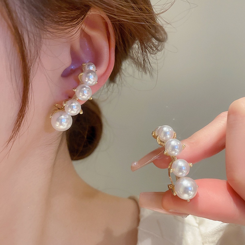 Anting Mutiara Korea Giwang Fashion Sederhana