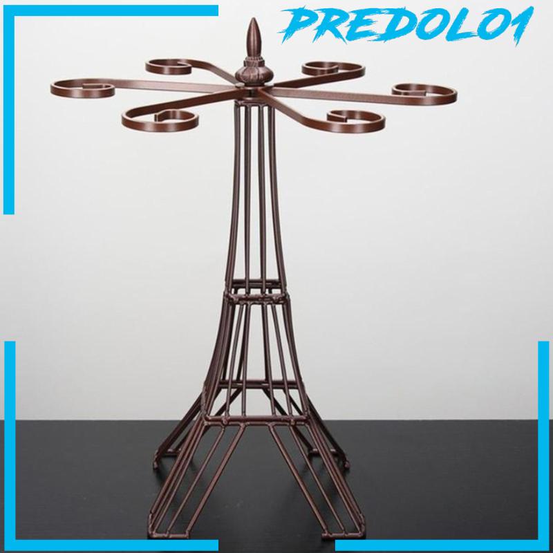 [Predolo1] Goblet Rak Penyimpanan Dengan 6buah Hook Dekorasi Pajangan Dapur Penyimpanan Rumah