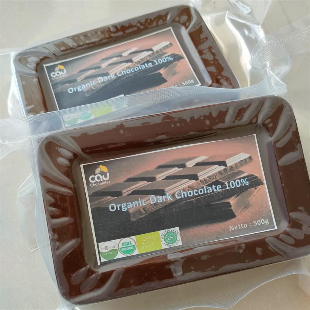 

Organic Dark Cooking Chocolate 100% ( Cacao Couverture ) 500g - Cau