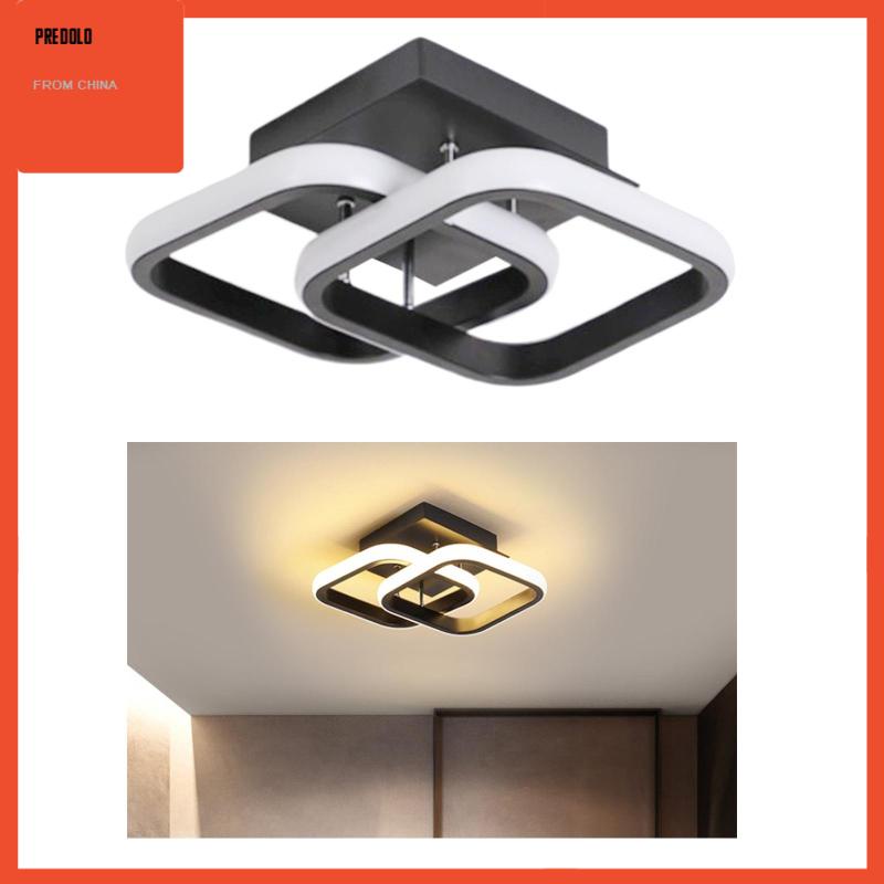 [Predolo] Lampu Plafon LED Perlengkapan Pencahayaan Flush Mount Simple Untuk Pintu Masuk Lorong Putih