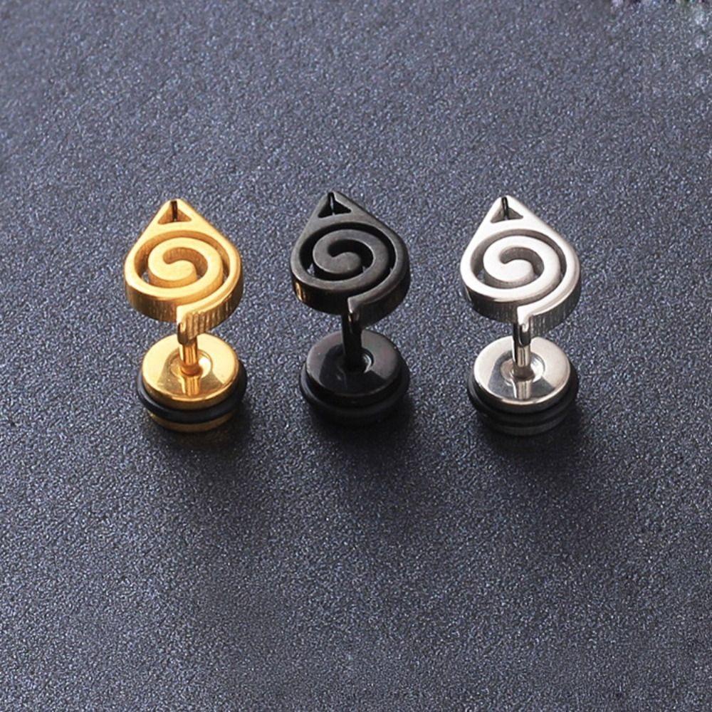 Needway Man Earrings Keren Klasik Punk Fashion Retro Anting NARUTO Sederhana