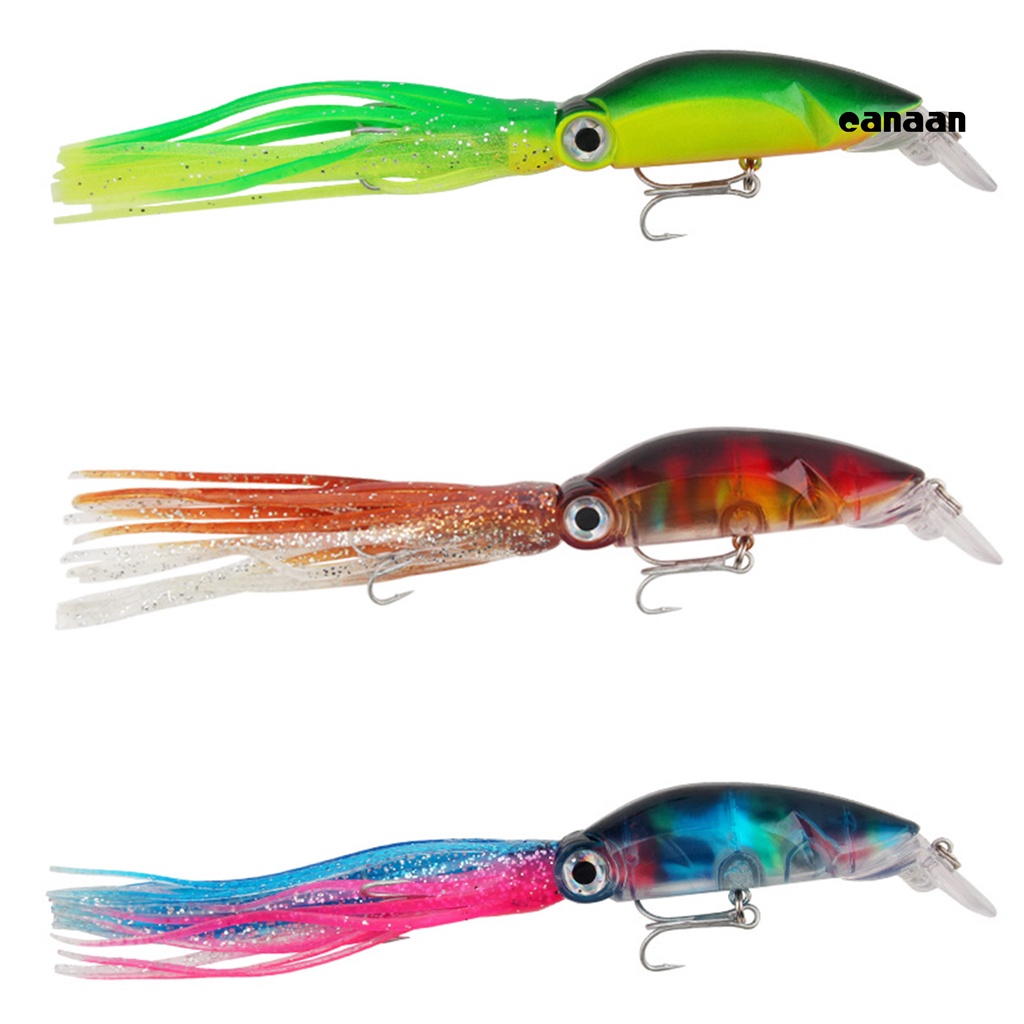 Cnn-18cm/17.6g Squid Lure Mengambang Vivid ABS Kekuatan Tinggi Bicyclic Fishing Lure Untuk Air Asin