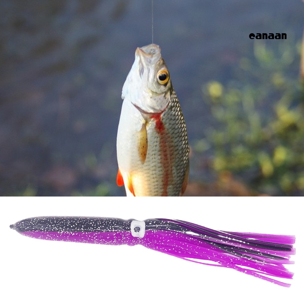 Cnn-20cm/15g Umpan Cumi Plastik Desain Payet Bercahaya Realistis Gurita Umpan Alat Pancing