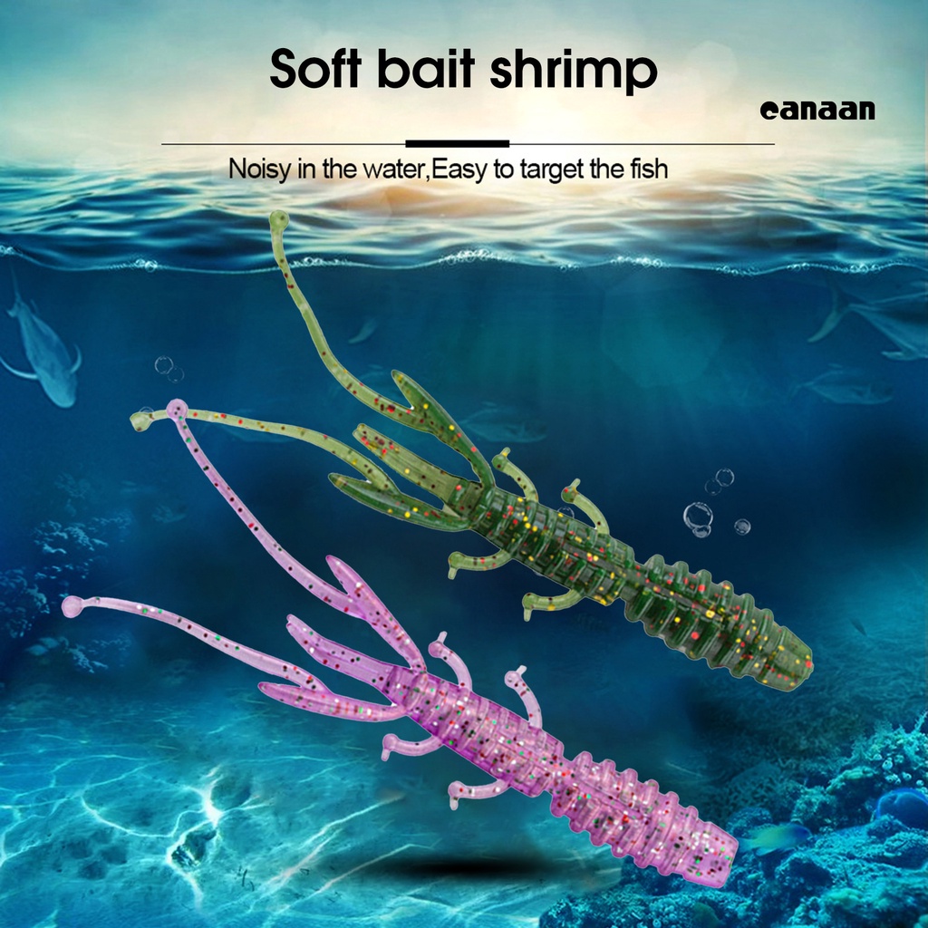 Cnn-20pcs Umpan Udang Lembut Simulasi Menarik Memikat 8cm/1.8g Memancing Umpan Umpan Mengapung Jig Wobbler Alat Pancing