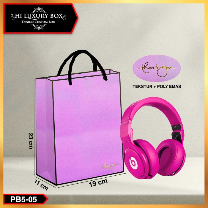 

PAPER BAG|POLOS|SOUVENIR|MURAH|KANTONG KERTAS|GOODIE BAG|PREMIUM|PB3 - 19X11X23 PINK