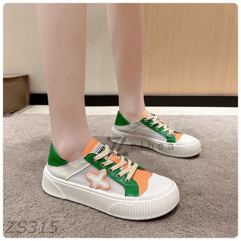 (HZ) Sepatu Sneakers Wanita Premium Sport Shoes ZS315