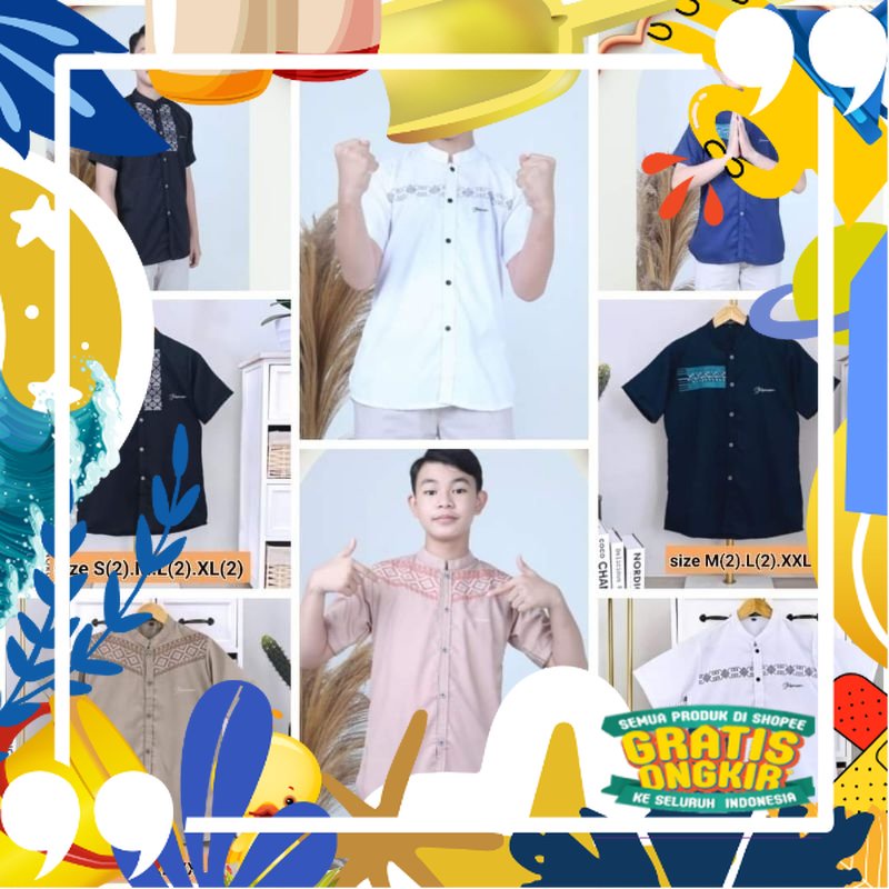 Koko Starmon Remaja Toyobo Fodu Premium/ Pink Coklat Maron khaki ungu