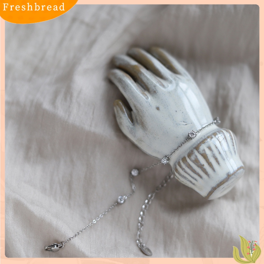 < Freshbread > Charms Bracelet Electroplating Five Star Charms Adjustable Light Mewah Hias Dekorasi Tidak Alergi Elegan Gelang Rantai Stainless Wanita Aksesori