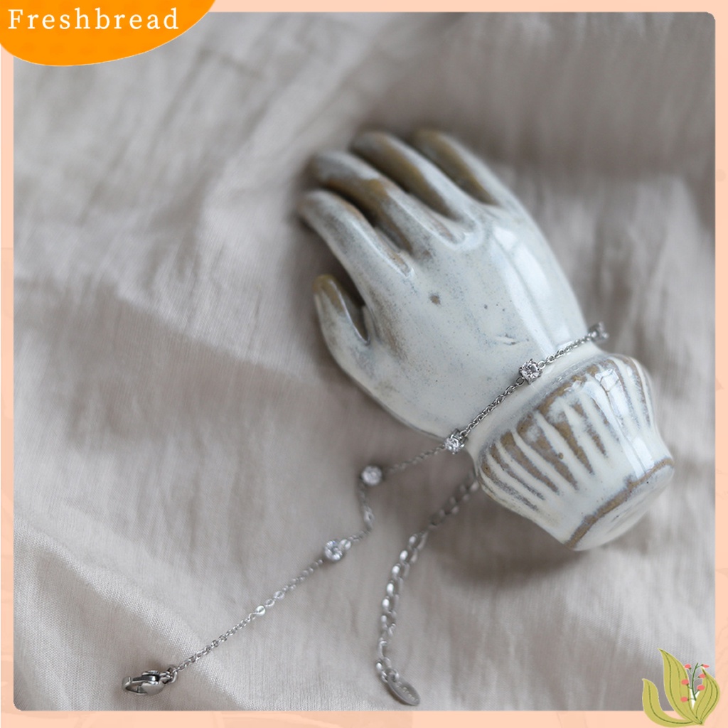 &lt; Freshbread &gt; Charms Bracelet Electroplating Five Star Charms Adjustable Light Mewah Hias Dekorasi Tidak Alergi Elegan Gelang Rantai Stainless Wanita Aksesori