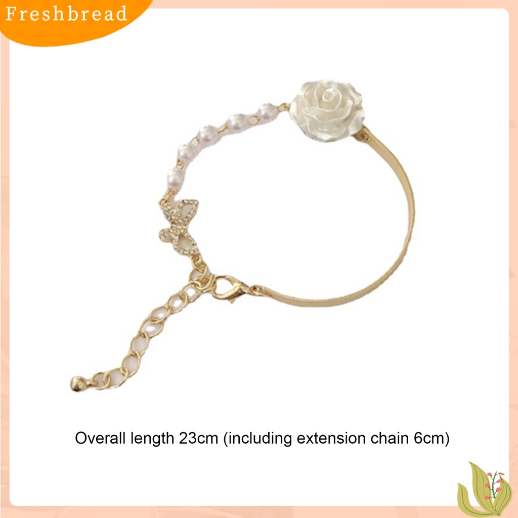 &lt; Freshbread &gt; Women Bracelet Eye-catching Tahan Aus Tembaga All-Match Women Butterfly Bracelets Perhiasan Hadiah Untuk Gadis