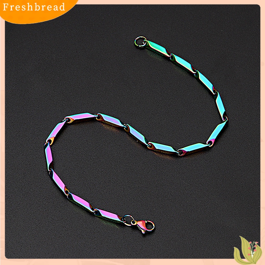 &lt; Freshbread &gt; Proses Quenching Gelang Sederhana Tidak Alergi Rantai Daun Fashion Gelang Tangan Dekorasi