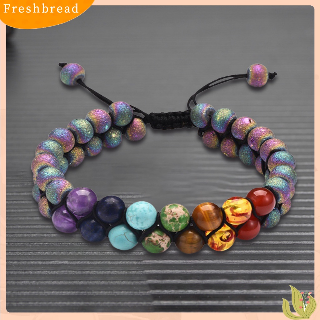 &lt; Freshbread &gt; Manik-Manik Kepang Ganda Planet Gelang Milky Way Universe Stone Frosted Bracelet Untuk Hadiah