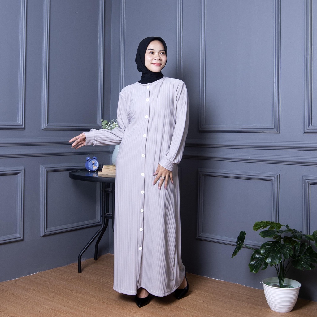 ZASKIYA - Tammy Long Dress Wanita Baju Lebaran 2023