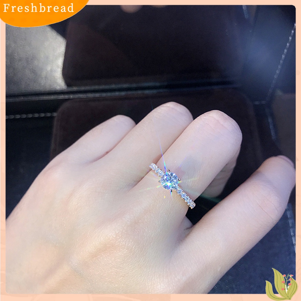 &lt; Freshbread &gt; Lady Finger Ring Indah Mengkilap Berlian Imitasi Klasik Pernikahan Knuckle Ring Untuk Pengantin Wanita