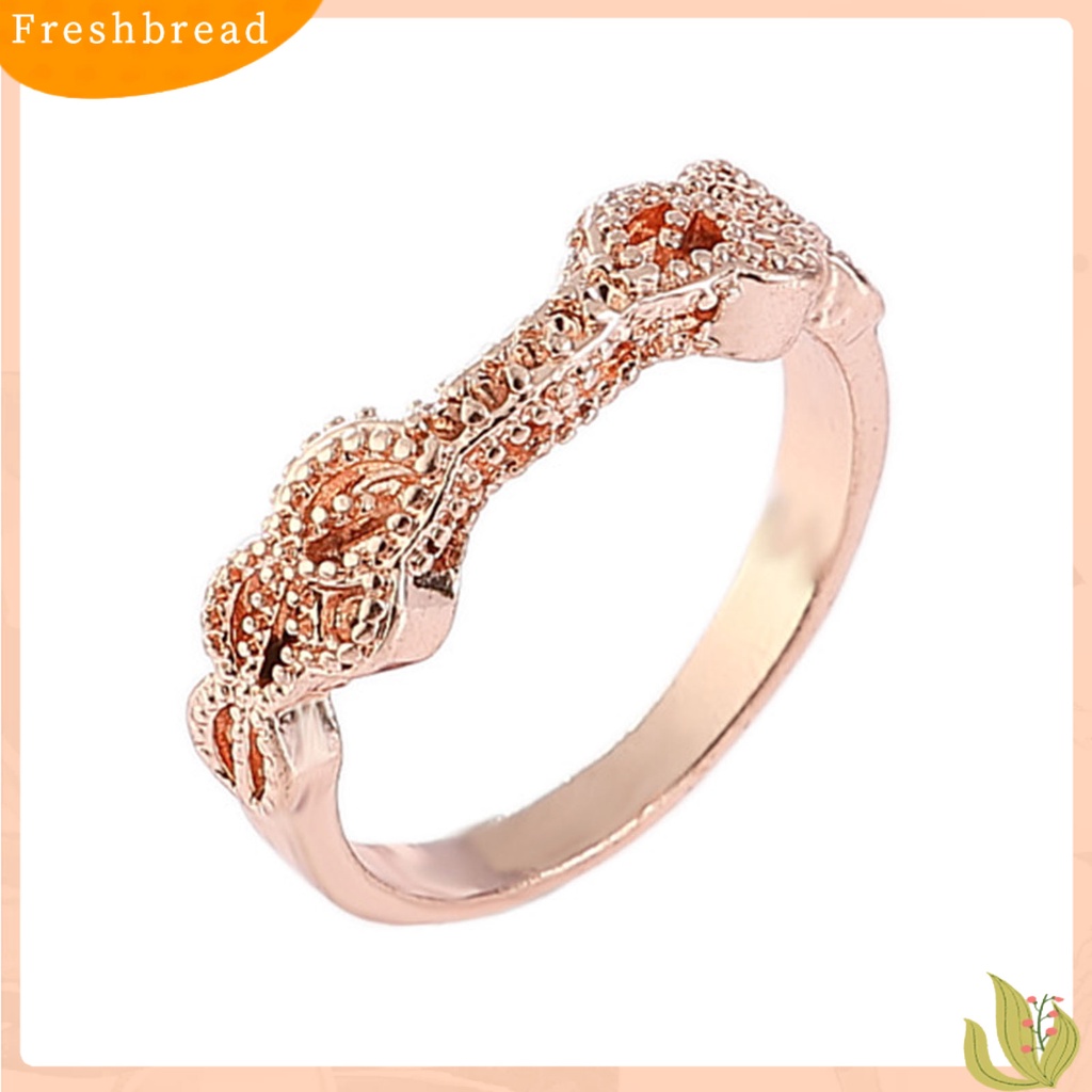 &lt; Freshbread &gt; 1set Cincin Lady Hias Berlian Imitasi Vintage Alloy Bulat Wanita Circlet Untuk Lamaran