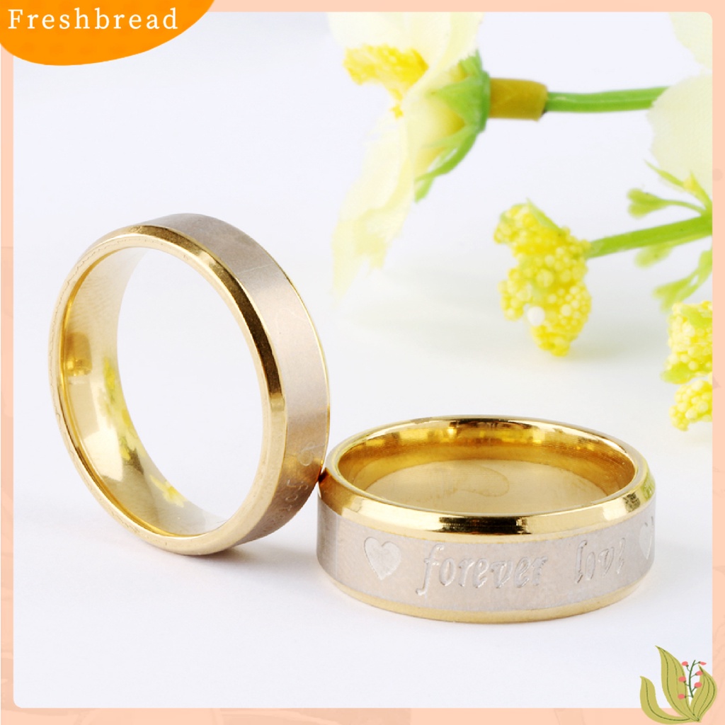 &lt; Freshbread &gt; Heart Ring Hias Nyaman Tidak Bau Pasangan Serasi Janji Cincin Untuk Hadiah Ulang Tahun