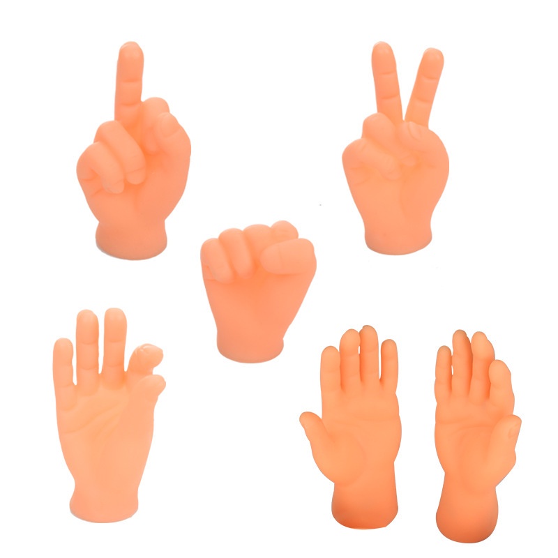 Mini silicon hand Mainan Sarung Tangan Jari Kecil Finger Mini Toy Silikon