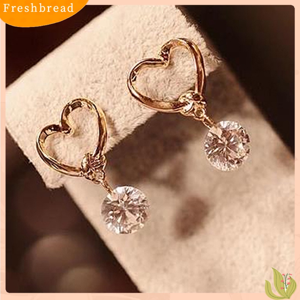 &lt; Freshbread &gt; Anting Ikatan Simpul Desain Mutiara Imitasi Perhiasan Alloy Yang Indah Hadiah Ear Stud Untuk Pesta