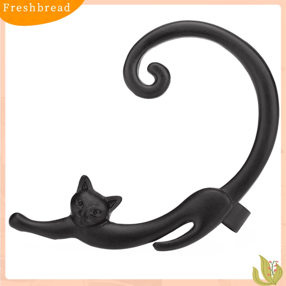 &lt; Freshbread &gt; 1Pc Fashion Wanita Kartun Kucing Anting Tindik Telinga Manset Bungkus Perhiasan Pesta