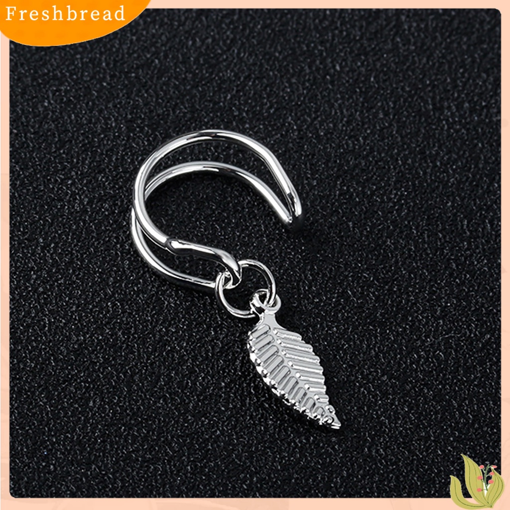 &lt; Freshbread &gt; Anting Gaya Hollow-Out Bentuk U Bahan Metal Tanpa Tindik Stud Earring Untuk Ulang Tahun