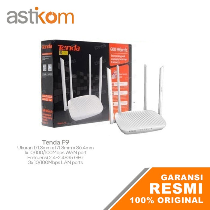 Tenda F9 600Mbps Wireless N Router