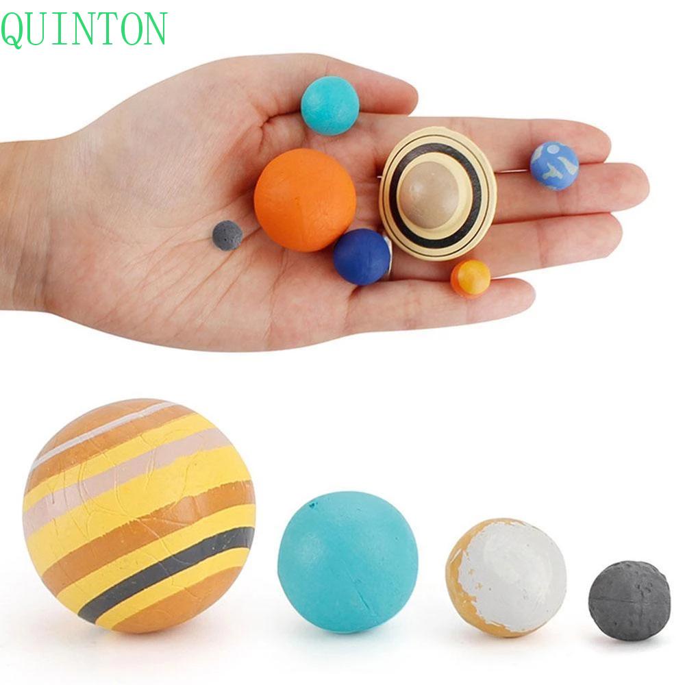 QUINTON Educational Toys Simulation The Solar System Science Toys Model Figures Planet System Earth Neptune For Children Teaching Materials Universe Mercury Cosmic Planet System