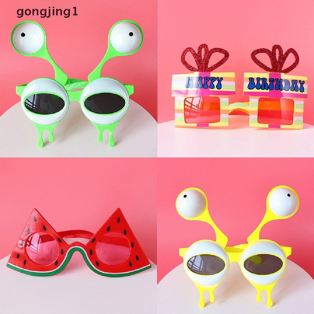 Ggg Happy birthday Kacamata Lucu Hawaii Pantai Pesta Sunglasses Party Tropical Decor ID