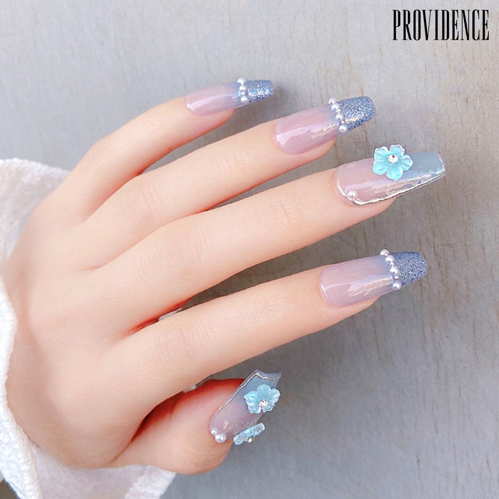 Providence 30 Pcs/Pack Pesona Kuku Bunga Berlian Imitasi Mengkilap Berwarna Resin Kerajinan Indah DIY Aksesoris Nail Art 3D Bunga Resin Ponsel Case Dekorasi Kuku Perlengkapan Manicure