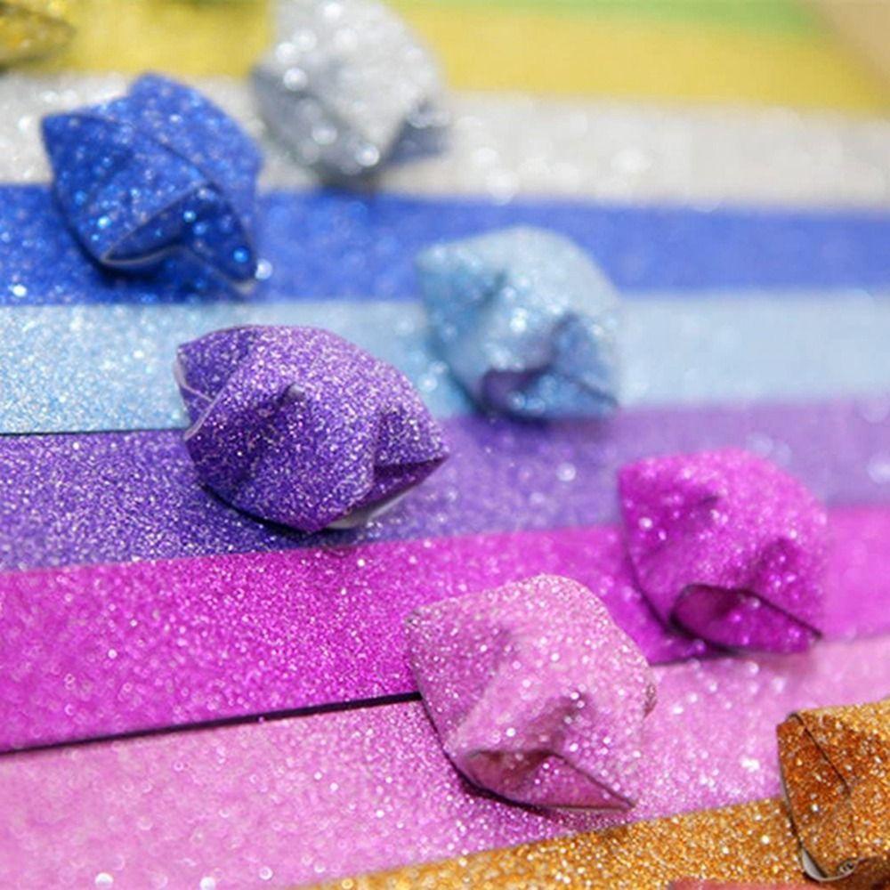 Mxbeauty Origami paper Handcraft Shiny Best Wishes Hadiah Hari Guru Glitter paper-cut Hadiah Hari Ibu Craft paper