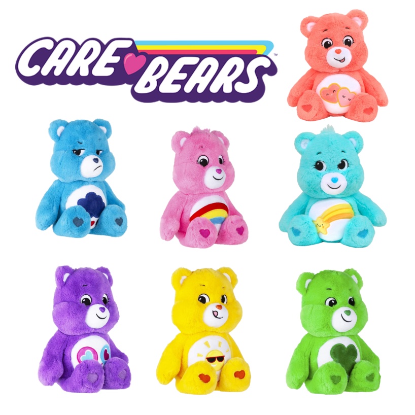 [2023New] 22cm Lucu Magic Love Bear Boneka Perawatan Beruang Beruang Pelangi Beruang Kartun Beruang Mewah Boneka Liburan Anak Mainan Mewah