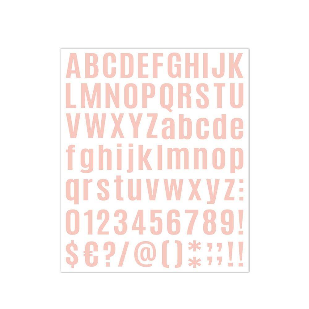 Agustina Adhensive Alphabet Number Sticker Diary Self Adhesive Scrapbooking Huruf Besar Kecil Album Foto Ejaan Huruf Stiker
