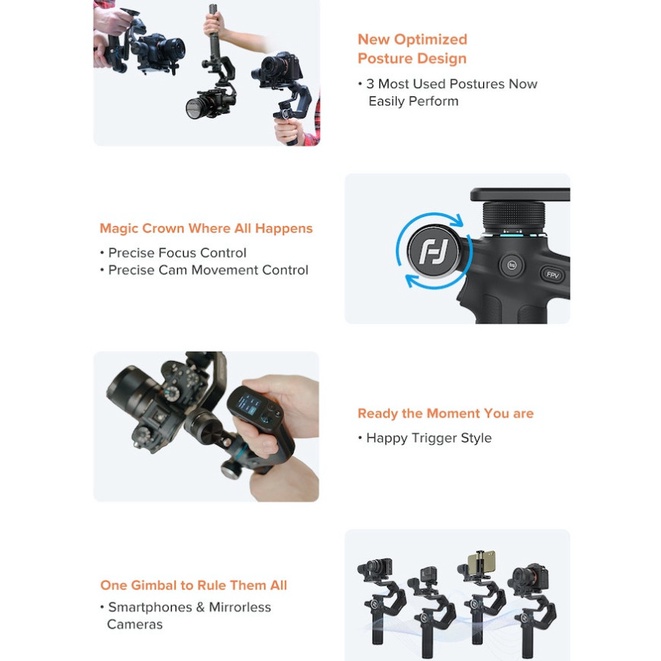 Feiyutech Scorp Mini Stabilizer Kamera - Garansi Resmi