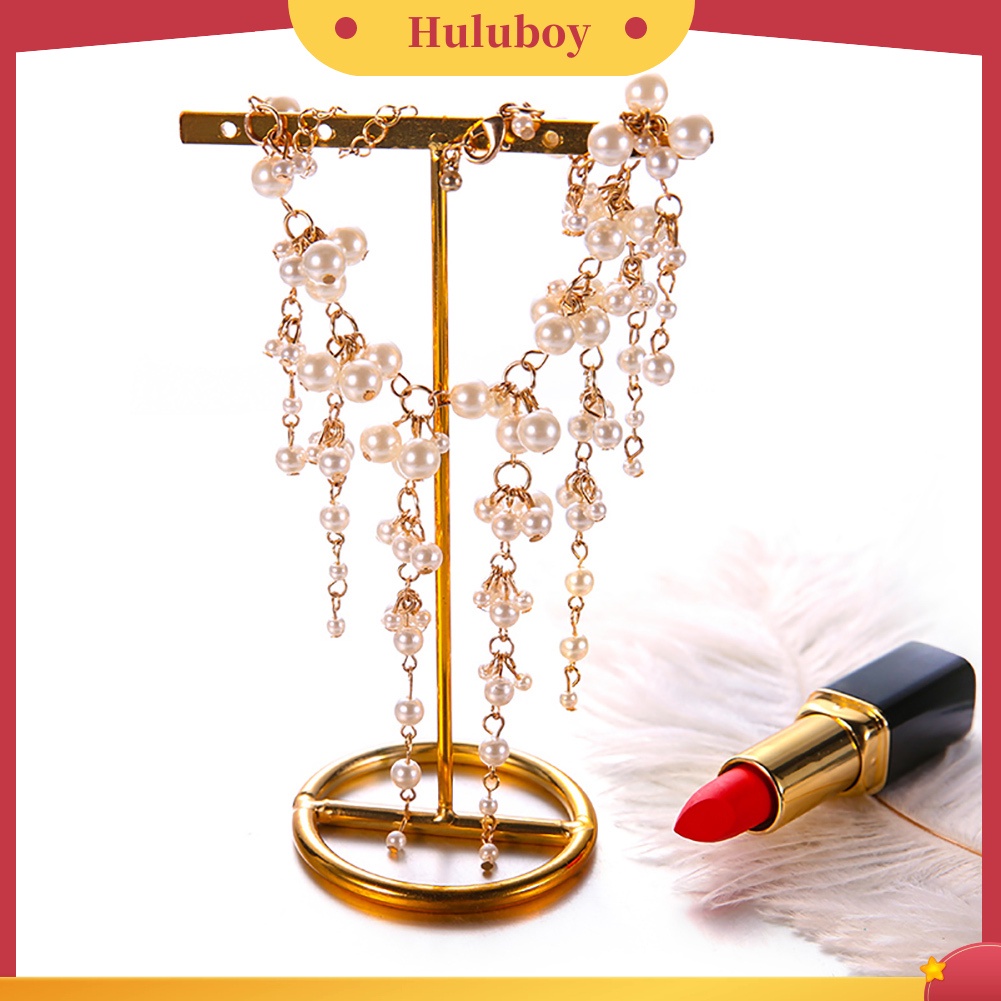 {Ready Stock} Fashion Mutiara Imitasi Rumbai Gelang Wanita Pesta Cocktail Perhiasan Pesona Hadiah