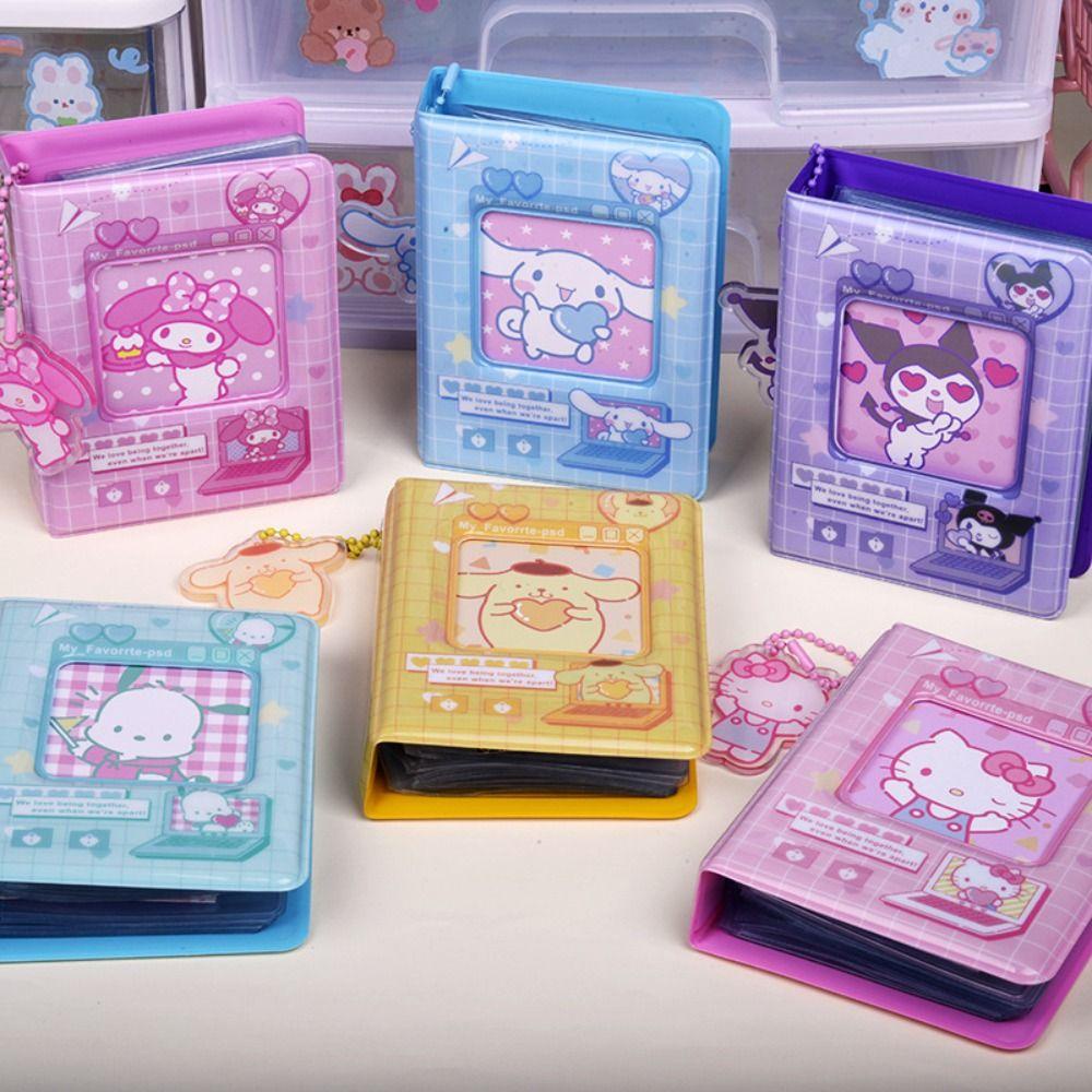 [Elegan] Idol Cards Book Anime Kawaii Kuromi My Melody Album Foto Alat Tulis Kartu Pelajar Collect Book