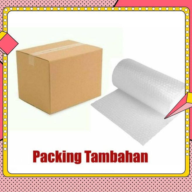 

EXTRA BUBBLE WRAP ATAU KARDUS EXTRA TAMBAHAN AMAN TIDAK MUDAH RUSAK KEAMANAN LEBIH TERJAMIN