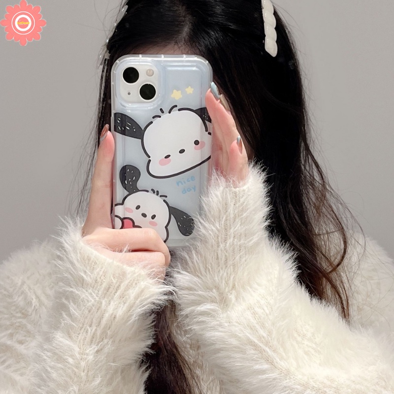 Casing Soft Tpu Case Realme C15 5i 5s C11 2020 C25 C21Y 6i 5c20 C12 C35 C3 C1 C2 C25s C3 C11 2021 C25Y C20A Kartun Lovely Pochacco Melodi Lucu Lembut Tpu Airbag Shockproof Cover