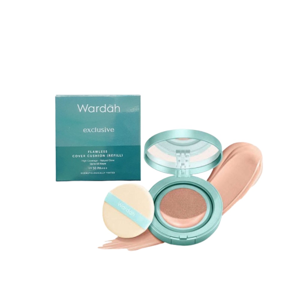 WARDAH Refill Exclusive Flawless Cover Cushion 15g - 04 Natural - Apple_Kosmetik