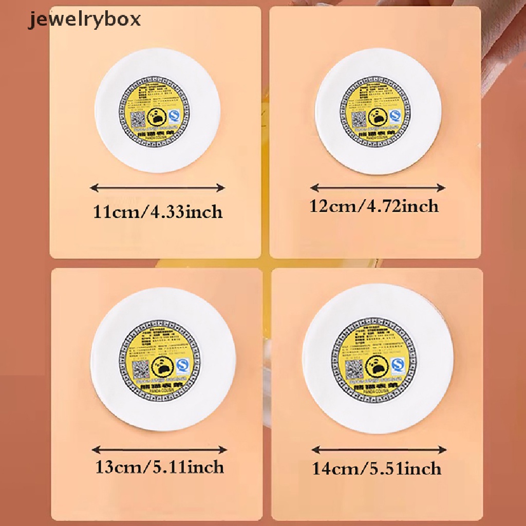 [jewelrybox] 50pcs 11 /12 /13 /14cm Bentuk Bulat Kertas Anti Bocor Films Paking Anti Tumpah Kopi Butik