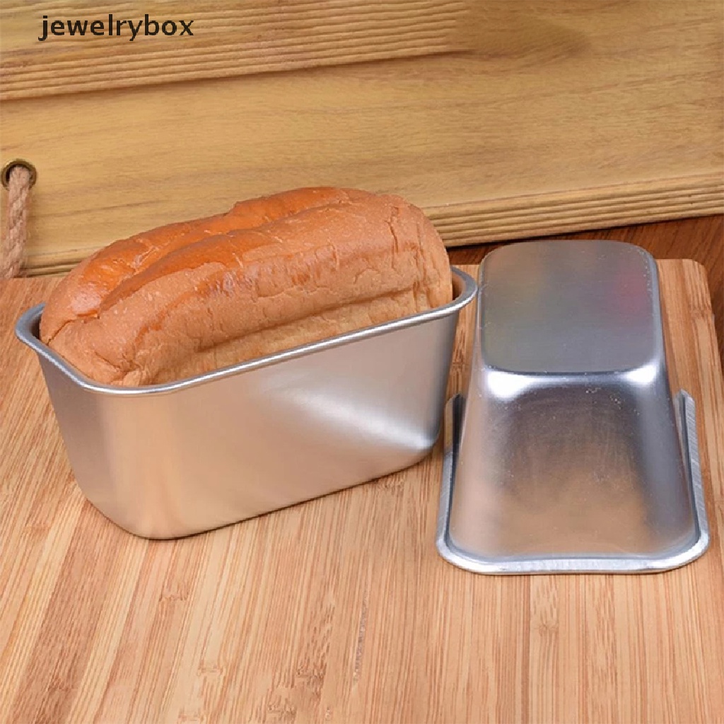 [jewelrybox] 1pc Kotak Persegi Cetakan Alat Baking Aluminium Alloy Anti Lengket Roti Cake Toast Pan Butik