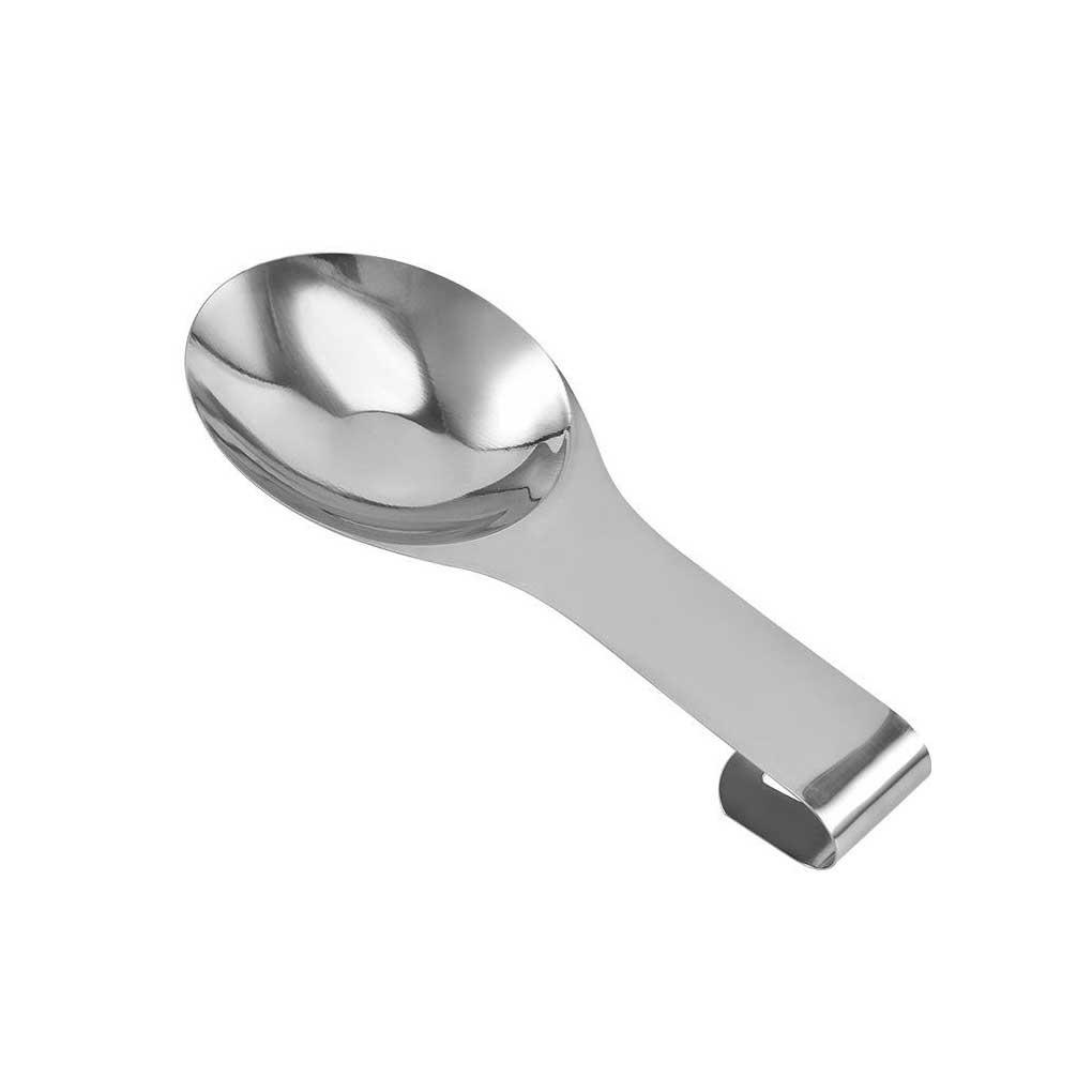 Sendok Stainless Steel Gagang Pendek Gula Garam Bumbu Sendok Bumbu Teh Sendok Garpu Peralatan Dapur Holder Hook Tail Tools
