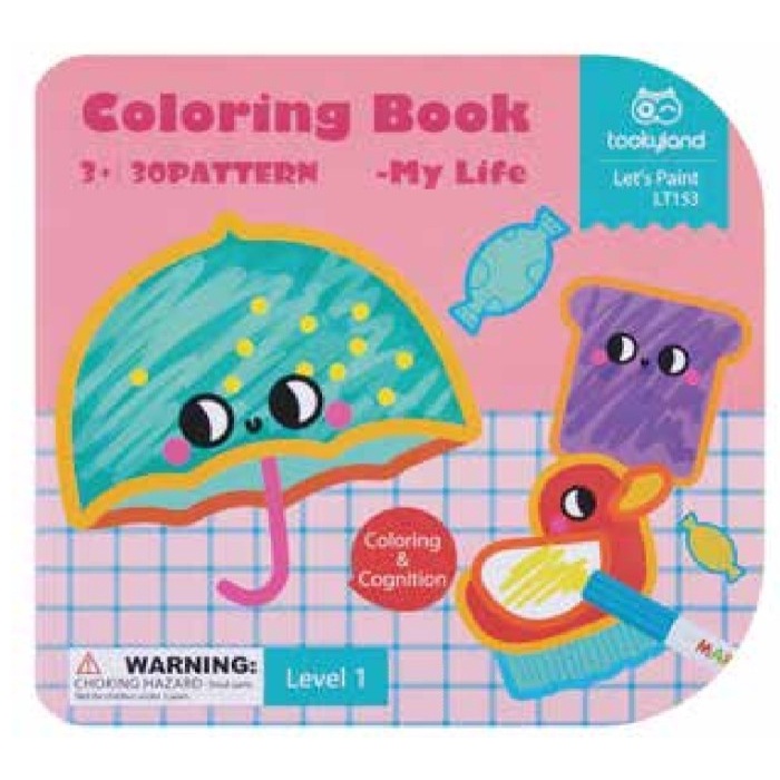 

DN40- Tookyland Coloring Book My Life 30 Drawing Mewarnai Anak Import KODE 212